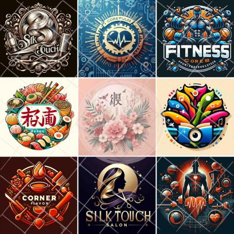 莯棉工作室 - 彩色滿版Logo