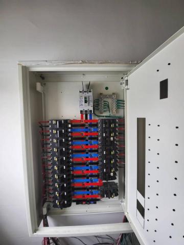 阿寬水電 - 盤體整線，接線