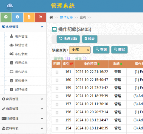 王聖華 - Web後端管理系統