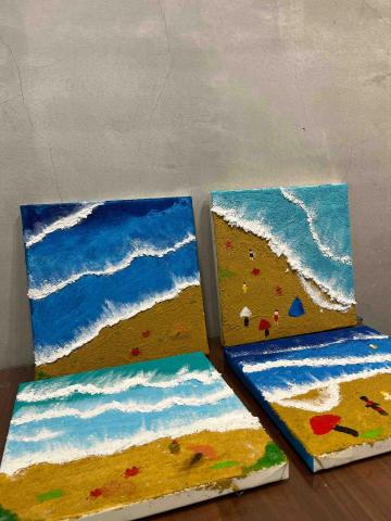 Daisy - 學生們的海邊畫作