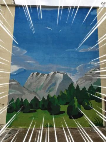 弘展傳播有限公司 - 建設公司-庭園彩繪牆