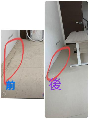 新易來精緻美學清潔團隊 - 整修後客廳的一角前後清潔對比照