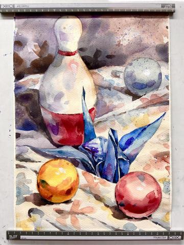 吉米老師 - 水彩靜物練習