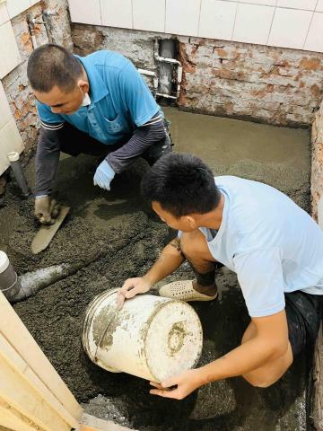 茁茂工程行 - 廁所地板灌漿
