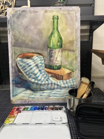 吉米老師 - 水彩靜物練習