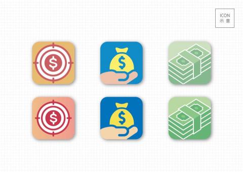 科萊鵝claire設計室 - 理財APP-ICON設計