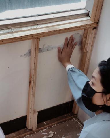 丘庭瑀 - 外牆漏水導致室內滲水，修繕工程