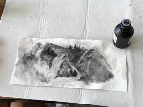 艾齊書畫/水墨、書法教學 - 水拓教學-學生作品