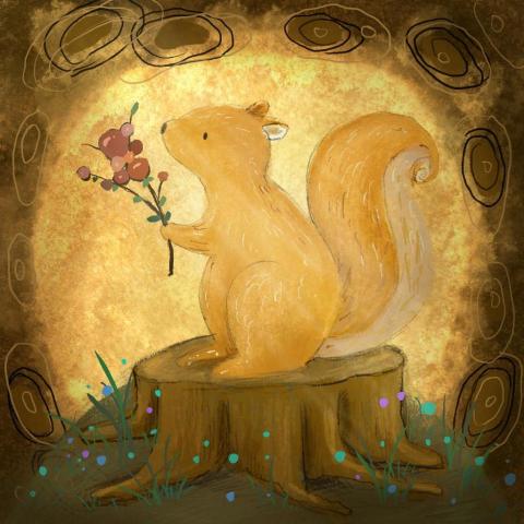 想想設計工作室 - 松鼠之家 / 繪本作品