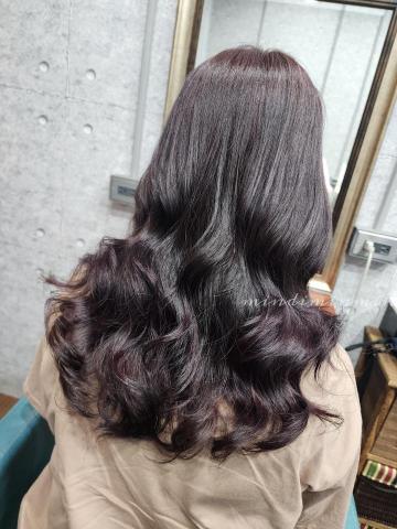 Mindi髮型美學 - 波紋燙髮+單色染