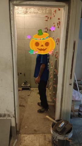 熊熊 - 厠所貼磁磚