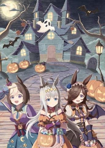 長月'sArtwork - 萬聖節插圖，色鉛筆風格