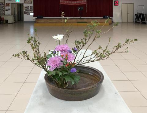 常臻花藝學堂 - 盤花⋯傾斜基本 型