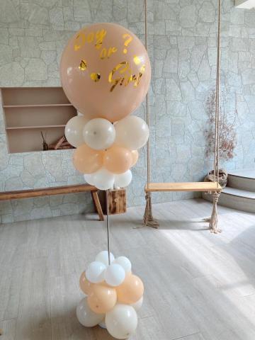 69號韓式氣球屋｜台中氣球｜川劇變臉｜活動佈置｜氣球店 - 性別揭曉氣球