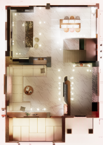 楓暻工作室 - 寫實平面圖
