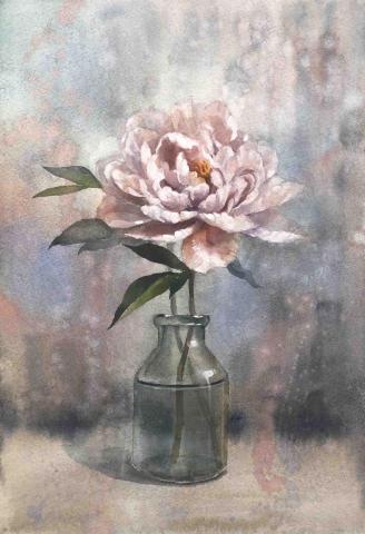 沐樂Art - 淡粉色的花