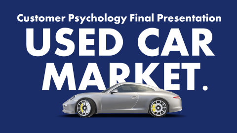 Sloane - 二手車市場之顧客心理分析英文簡報