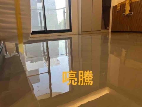 莊小吉 - 泥作整平後自平泥在整平