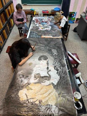 陳軒祺 - 學生畫美展比賽上課場景 陳軒祺 - 學生畫美展比賽上課場景