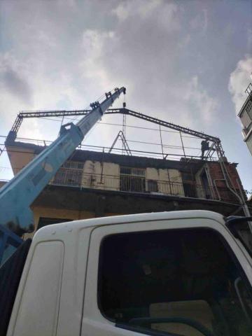 宏峻起重工程行 - 苗栗客戶✅拆除工程及高空吊掛作業✅