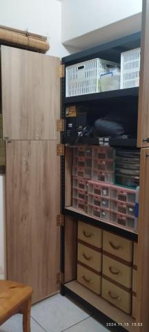 HCL裝修工程 - 免螺絲角鋼加門板側板置物盒成為置物櫃