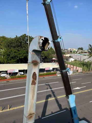 宏峻起重工程行 - 嘉義縣客戶 需求拆除及吊掛