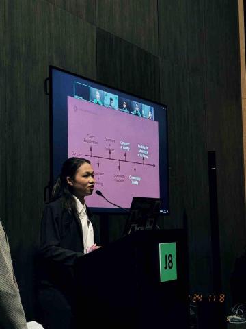 曹艾寧 - 赴法參與競賽時，全英文口頭報告