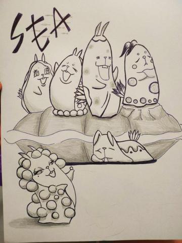 方程式藝術 - 手繪稿 Q版設計