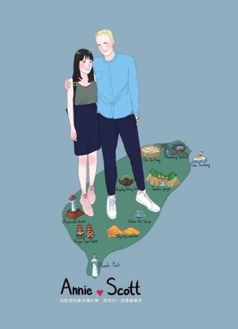 阿眞繪圖工作室 - 雙人全身似顏繪（漫畫風）