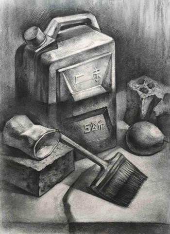 林彥伶 - 炭筆靜物素描