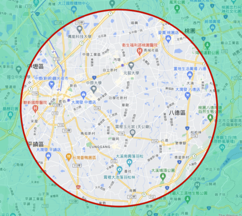 重灌屋-桃園中壢 - 服務範圍參考