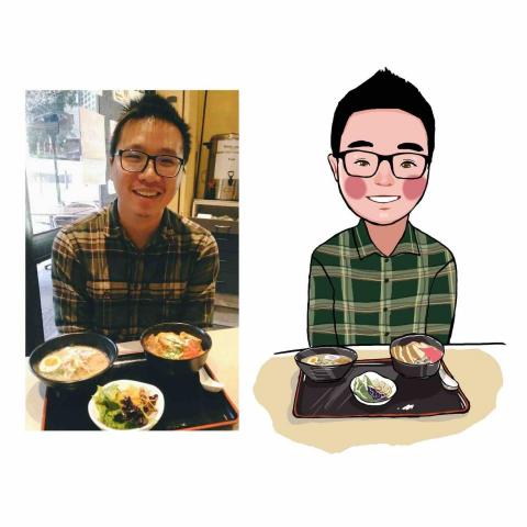 阿眞繪圖工作室 - 單人半身似顏繪（Q版）