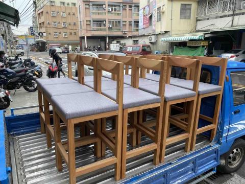 漁檜木作+日式原木裝潢 - 台灣檜木吧台椅