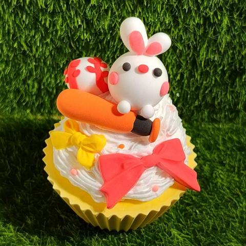 誠十創意 - 棒球兔杯子蛋糕擴香石 誠十創意 - 棒球兔杯子蛋糕擴香石