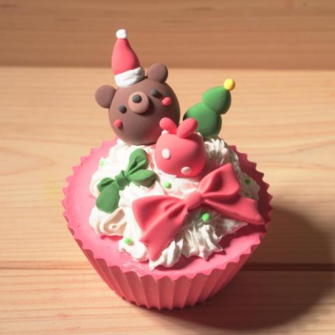 誠十創意 - 聖誕熊杯子蛋糕擴香石 誠十創意 - 聖誕熊杯子蛋糕擴香石