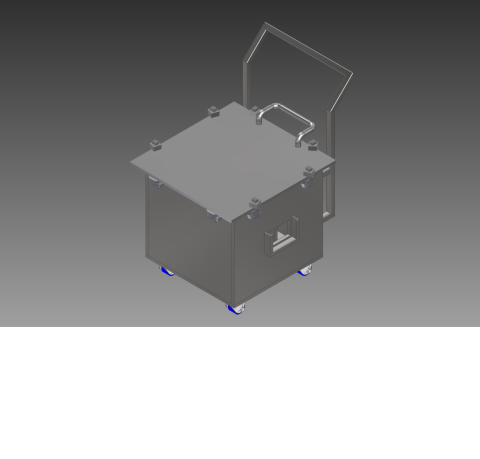 張霈瀚 - 用於防爆的箱子，帶鎖扣(以簡化隱藏)、輪組。