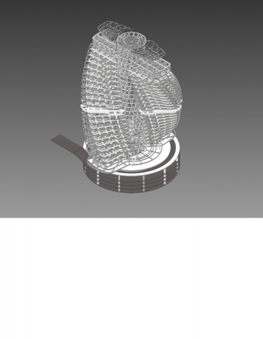 張霈瀚 - 等比例陶珠隱園模型，結構依照官方參考圖，僅外觀還原，並非真實建築3D。