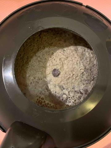 立來清除蟎工作室 - 成果照 灰黑色為頭髮 米白色為床上塵蟎過敏棉絮