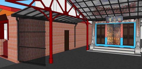 賴俞蓁 - 雲林北港鎮安宮渲染圖