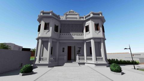 賴俞蓁 - 古崗董允耀洋樓渲染圖