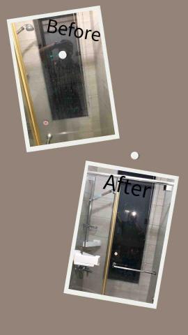 全國清潔工作室 - 乾濕分離門水垢清潔 全國清潔工作室 - 乾濕分離門水垢清潔