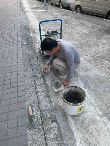 久柘裝修工程 - 修補抿石子地板