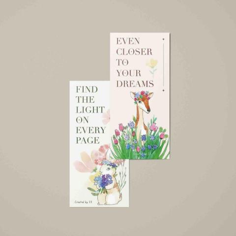 Chloe - [ 動物系列書籤 ］個人創作
p.s因個人很喜歡看書，希望看書的同時也能看到自己的作品，於是&hellip;