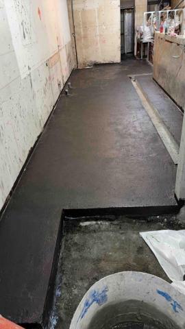 築望工程有限 - 廚房地坪墊高打底防水
