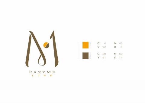 蔡郁萱 - EazyMe酵素錠片Logo｜色票設計