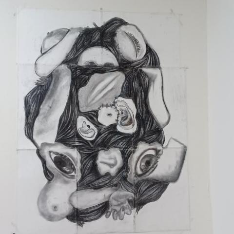 鄭鈴靜 - 大張合體素描