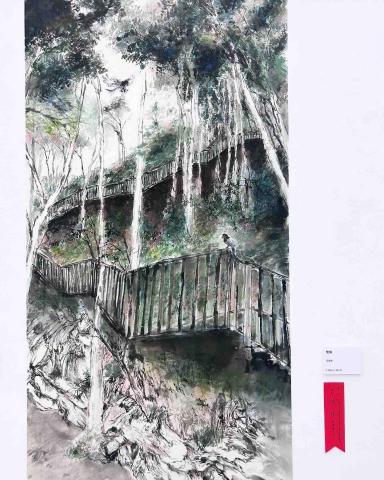 黃冠錦 - 水墨寫生創作