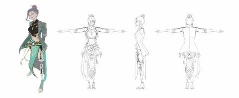 謝佩臻 - 角色設計及三視圖製作