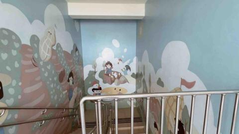 丹尼爾彩繪工作室 - 烘焙大樓梯間彩繪 丹尼爾彩繪工作室 - 烘焙大樓梯間彩繪