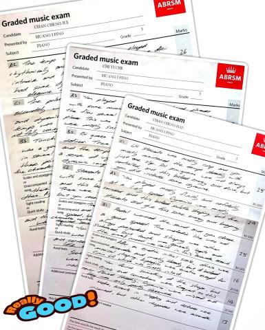 黃薏平 - 英國皇家檢定
3、4、5級通過